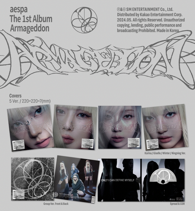 AESPA - ARMAGEDDON (THE 1ST ALBUM) MY POWER VER. + Extra Photocard