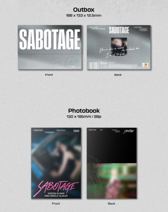 KWON EUN BI - SABOTAGE (2ND SINGLE ALBUM)