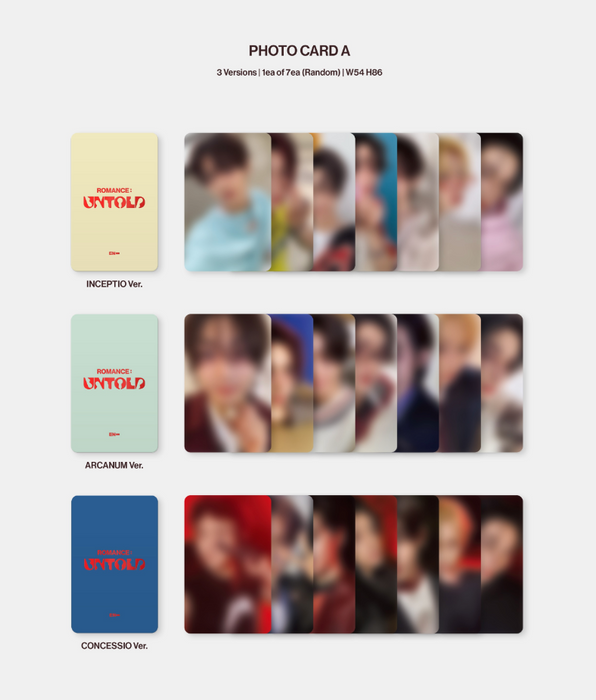 ENHYPEN - ROMANCE : UNTOLD (2ND STUDIO ALBUM) + Apple Music Photocard