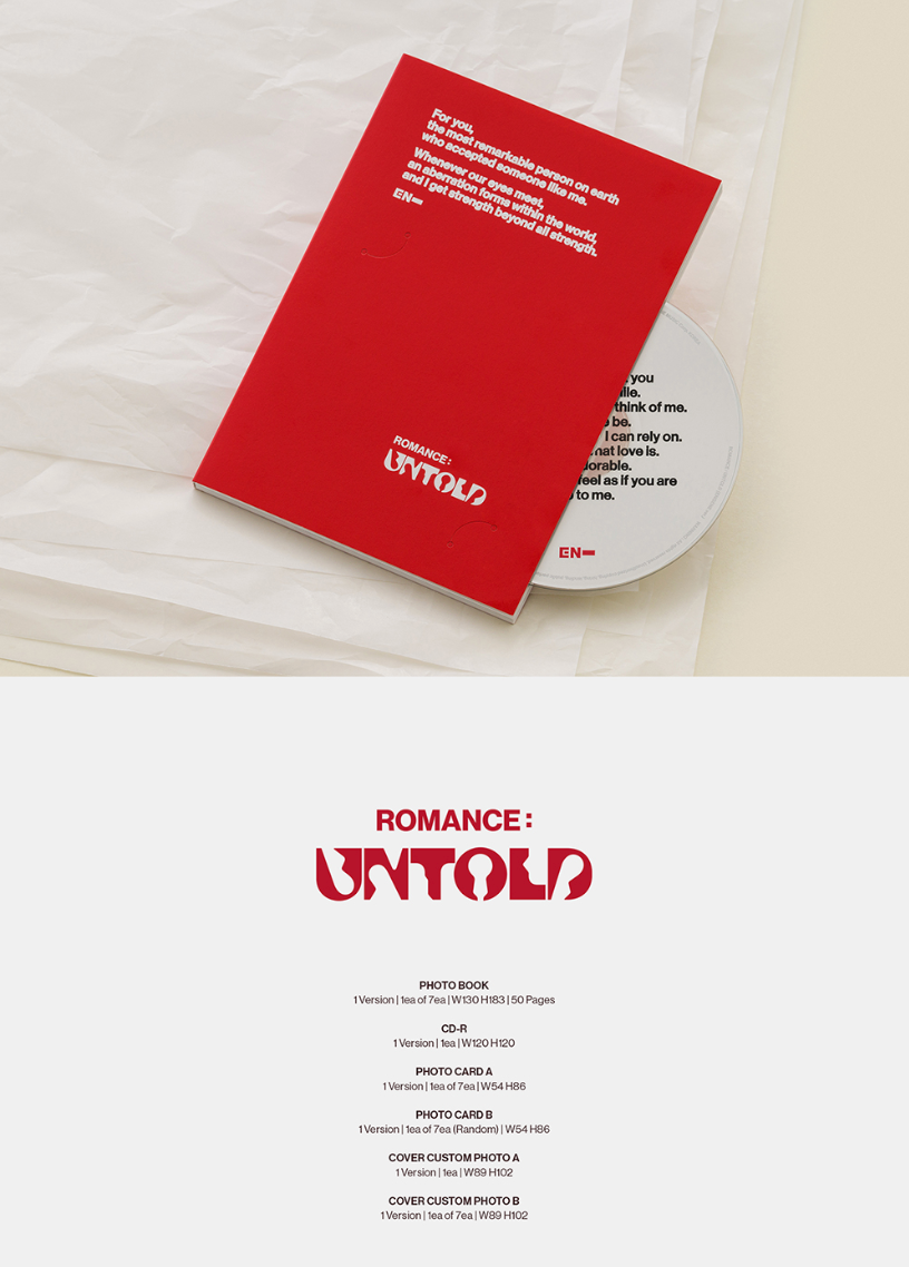 ENHYPEN - ROMANCE : UNTOLD (2ND STUDIO ALBUM) ENGENE VER. + Weverse Gift