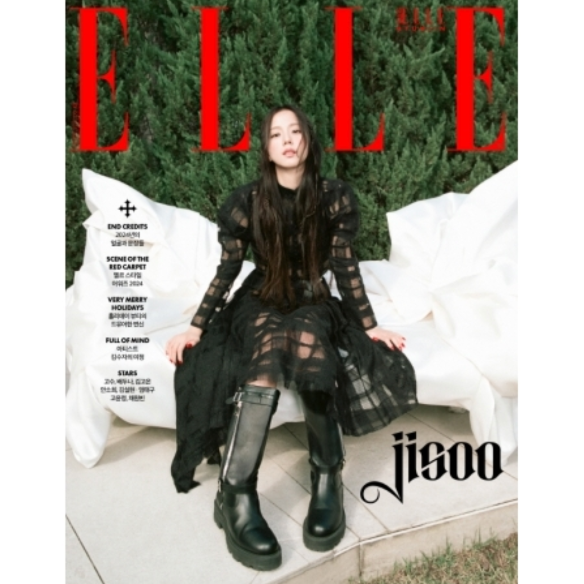 JISOO (BLACKPINK) - ELLE (2024.12.) + HYUNJIN (SKZ) - SUPER ELLE BOOK