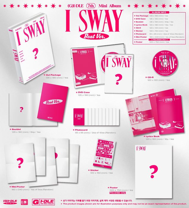 (G)I-DLE - I SWAY (7TH MINI ALBUM) + Extra Photocard