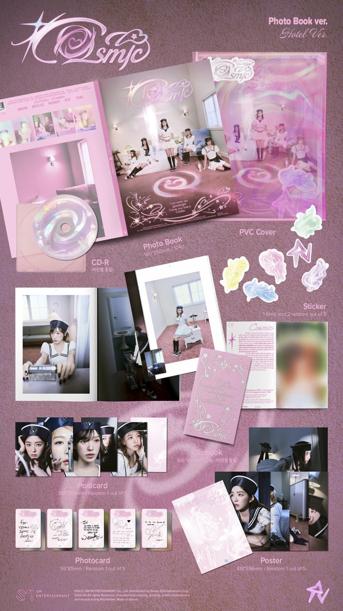 RED VELVET - COSMIC (MINI ALBUM) PHOTO BOOK VER. + Soundwave Photocard