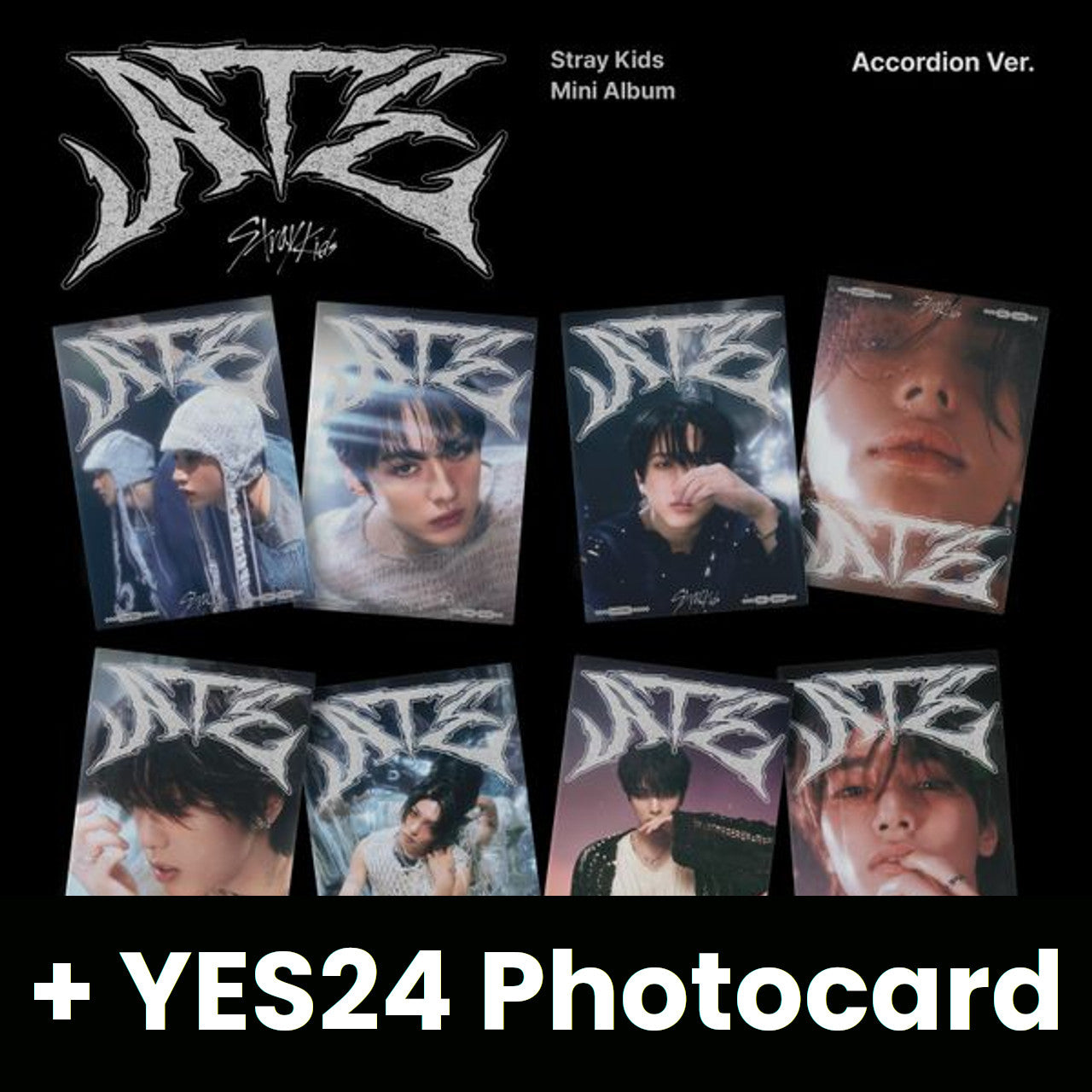 STRAY KIDS - ATE (9TH MINI ALBUM) ACCORDION VER. + YES24 Photocard