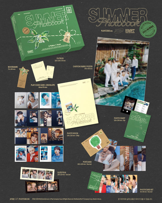 ATEEZ - 2024 SUMMER PHOTOBOOK (DVD & PLAY CODE) Nolae