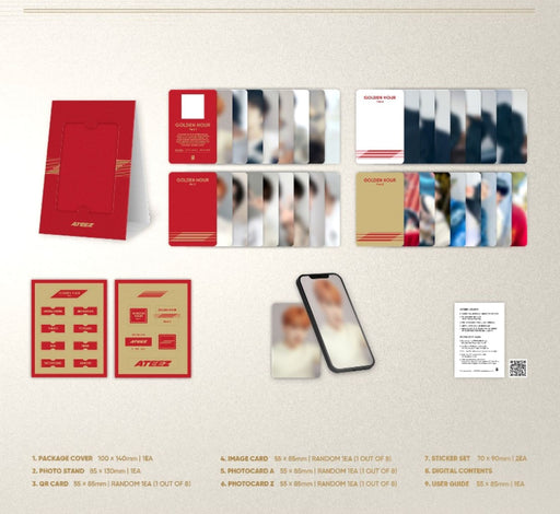 ATEEZ - GOLDEN HOUR : PART 1 (10TH MINI ALBUM) POCA ALBUM Nolae