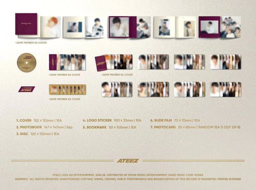 ATEEZ - GOLDEN HOUR : PART 1 (DIGIPAK VER.) hello82 UK Exclusive Nolae