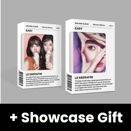 LE SSERAFIM - EASY (3RD MINI ALBUM) WEVERSE ALBUMS VER. SET + Weverse Showcase Gift Nolae