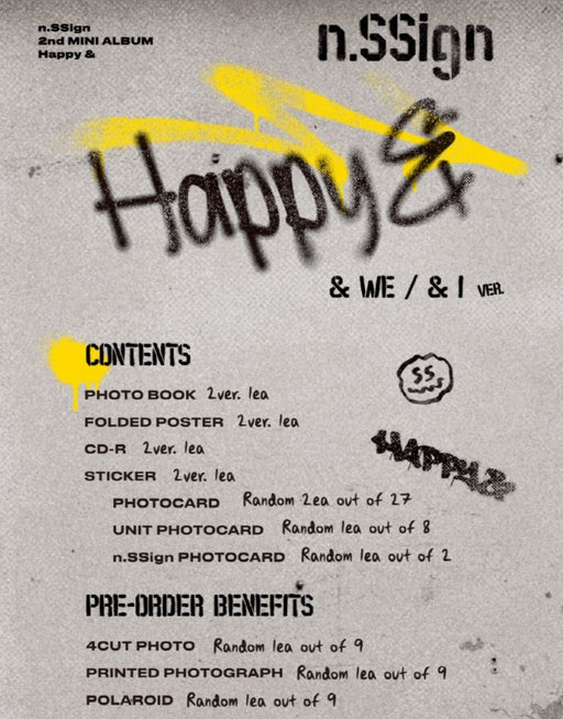 N.SSIGN - HAPPY & (2ND MINI ALBUM) Nolae