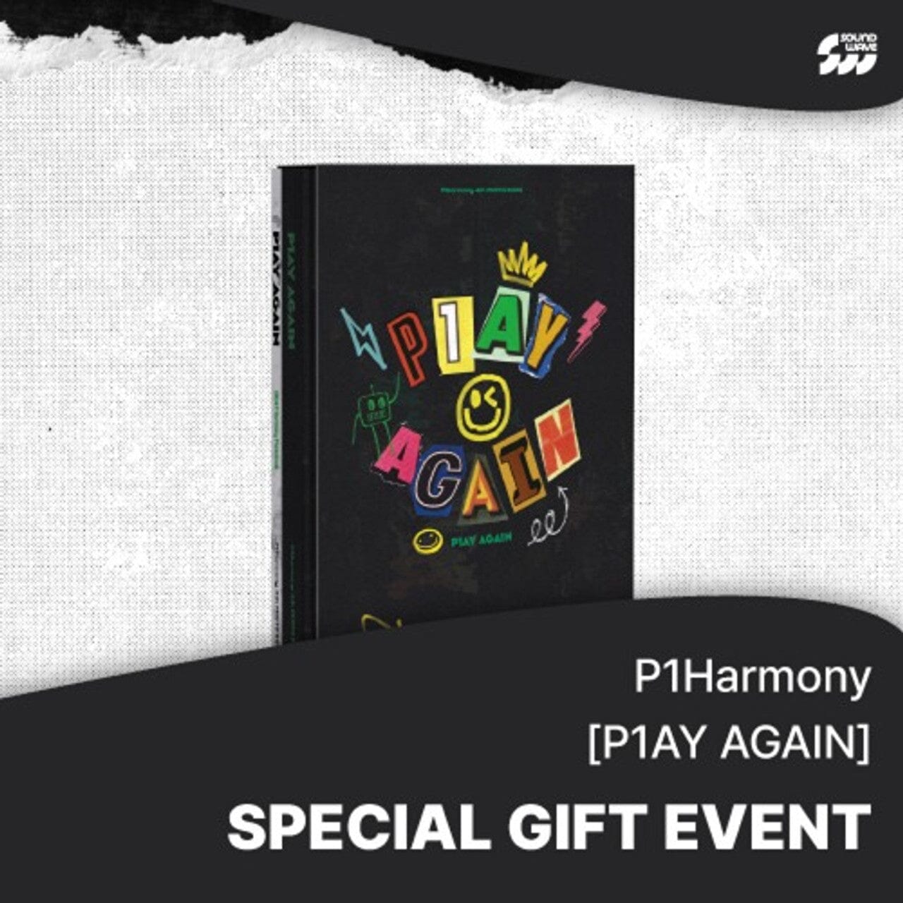 P1HARMONY - P1AY AGAIN (4TH PHOTO BOOK) + Soundwave Photocards Nolae