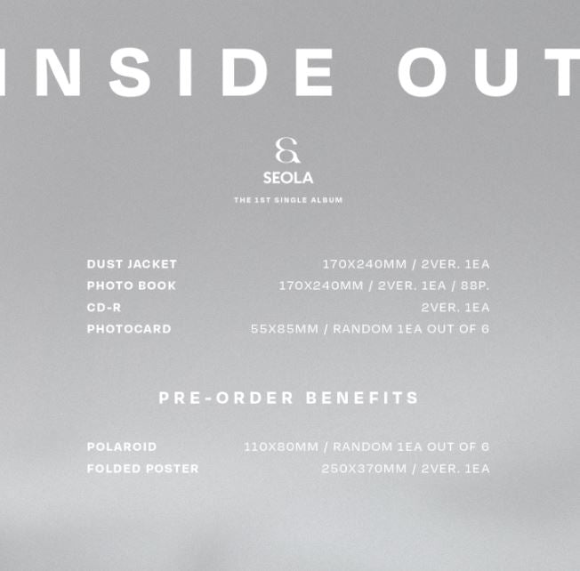 SEOLA (WJSN) - INSIDE OUT (THE 1ST SINGLE ALBUM) Nolae