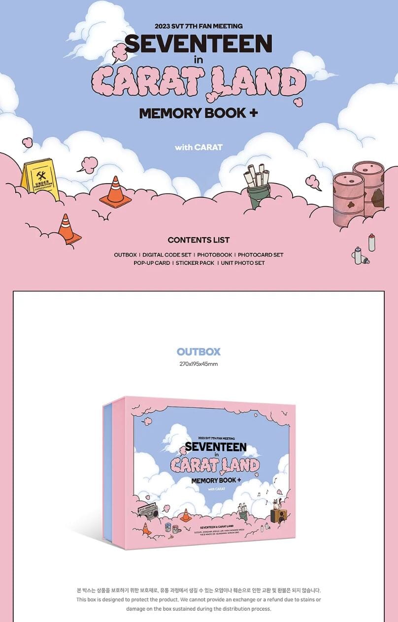 SEVENTEEN - SEVENTEEN in CARAT LAND (MEMORY BOOK + DIGITAL CODE) + Weverse Gift Nolae