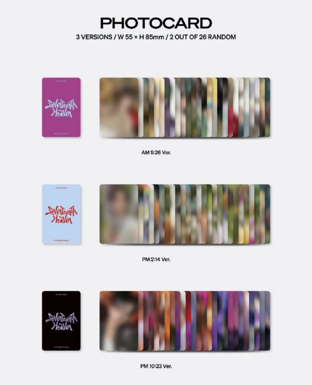 SEVENTEEN - SEVENTEENTH HEAVEN (11TH MINI ALBUM) + Weverse Gift Nolae