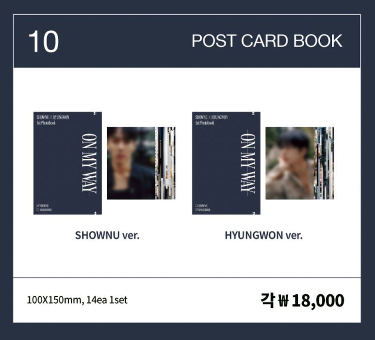 SHOWNU X HYUNGWON - ON MY WAY (1ST PHOTO EXHIBITION) MD Nolae Kpop