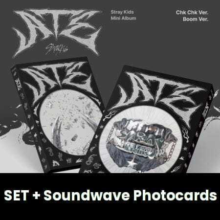 STRAY KIDS - ATE (9TH MINI ALBUM) SET + Soundwave Photocards Nolae