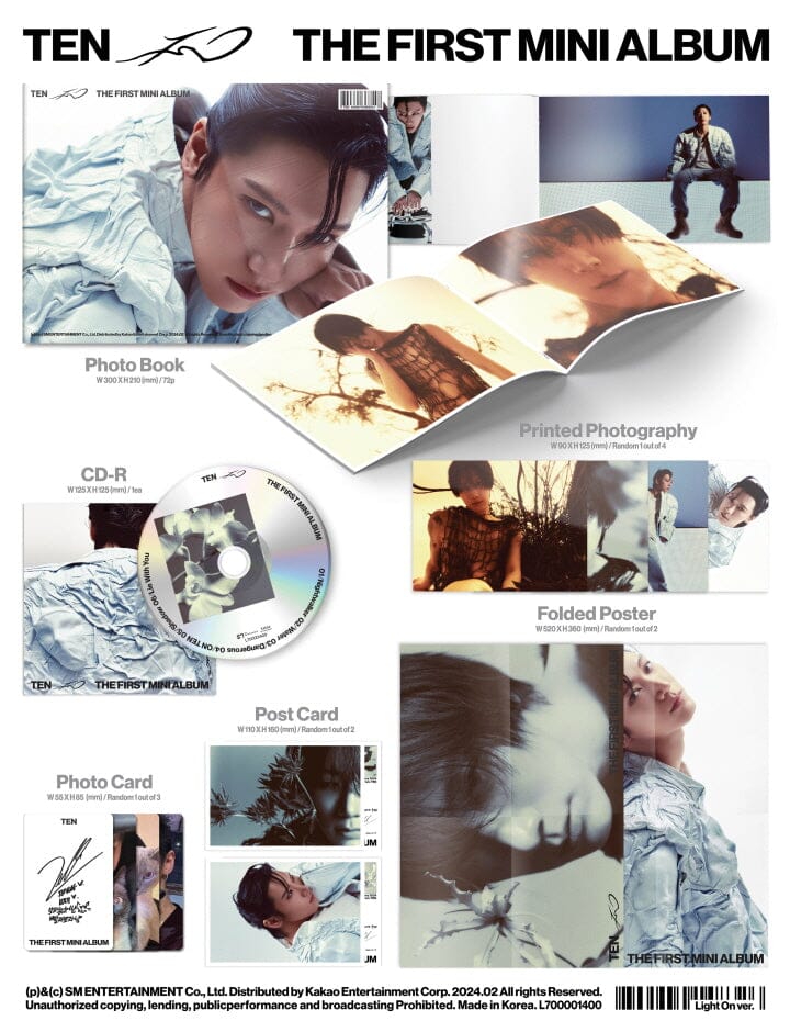 TEN (NCT) - TEN (THE 1ST MINI ALBUM) PHOTOBOOK VER. 1 + Soundwave Photocard Nolae