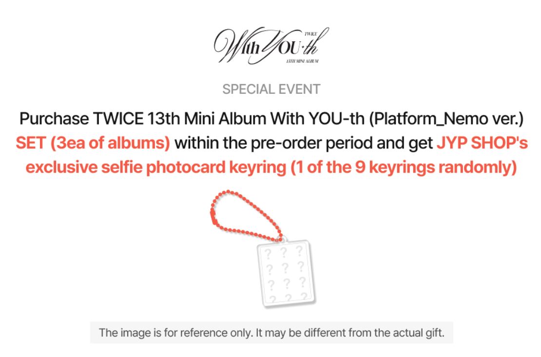 TWICE - WITH YOU-TH (13TH MINI ALBUM) PLATFORM NEMO VER. Nolae