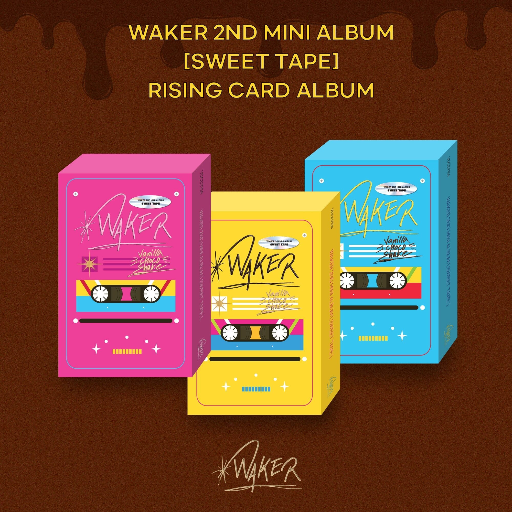 WAKER - SWEET TAPE (2ND MINI ALBUM) RISING CARD ALBUM Nolae