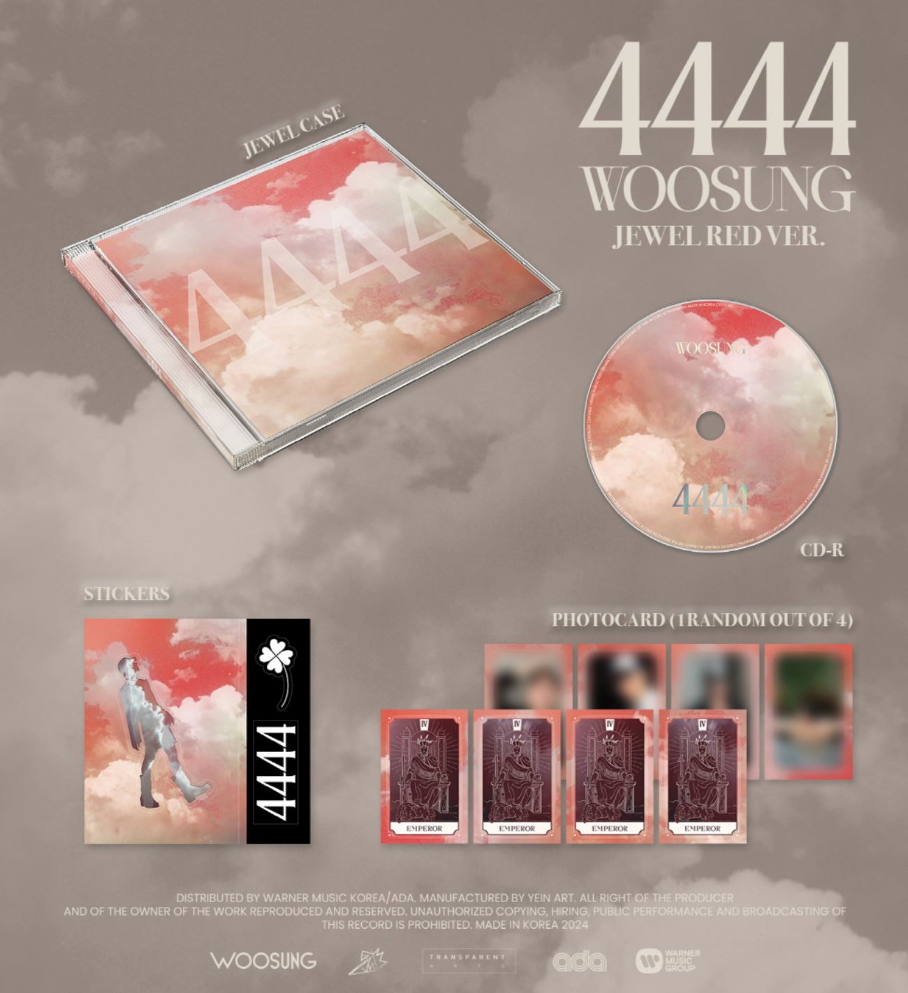 WOOSUNG (THE ROSE) - 4444 (JEWEL VER.) Nolae