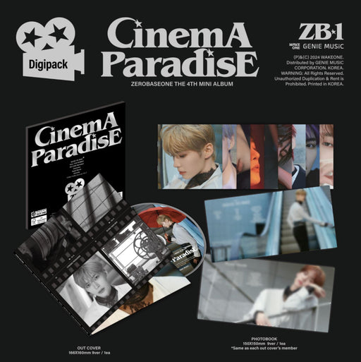 ZB1 - CINEMA PARADISE (THE 4TH MINI ALBUM) DIGIPACK VER. Nolae