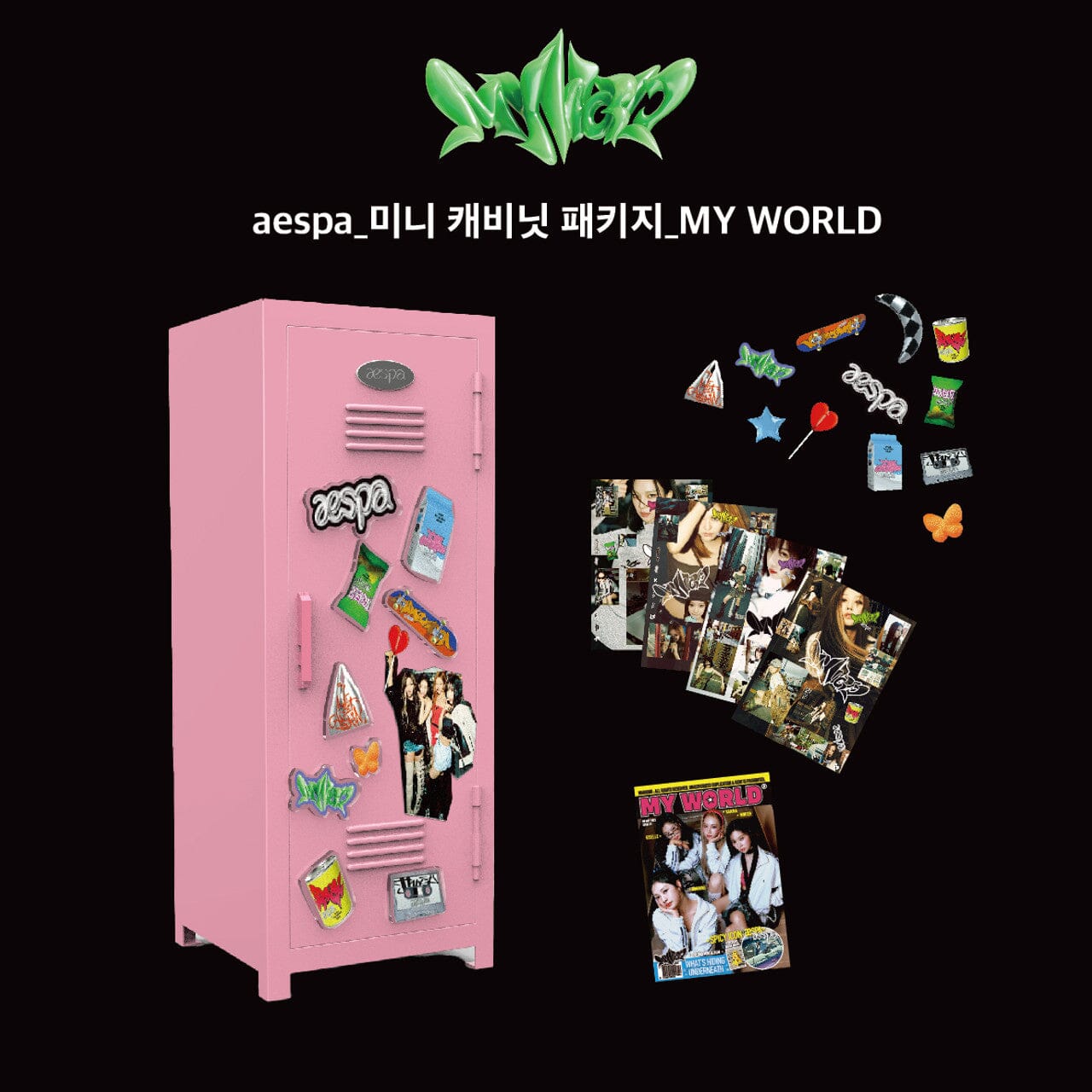 AESPA - MINI CABINET (PACKAGE_MYWORLD) Nolae Kpop