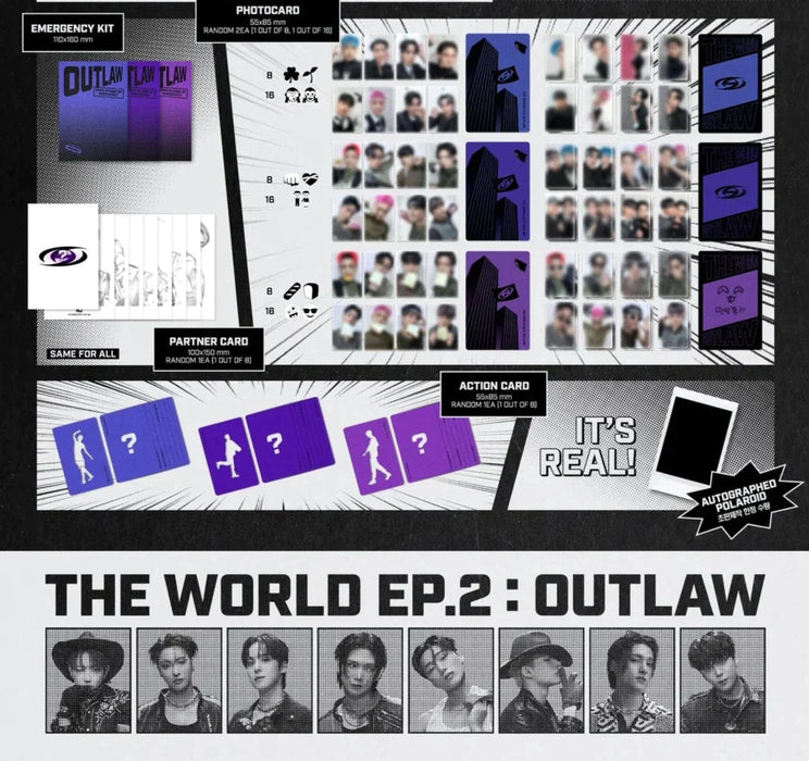 ATEEZ - THE WORLD EP.2 OUTLAW + withmuu Fotokarte Nolae Kpop