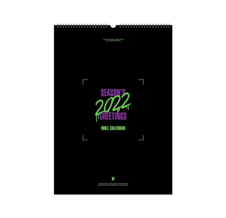 BTS - 2022 WALL CALENDAR Nolae Kpop