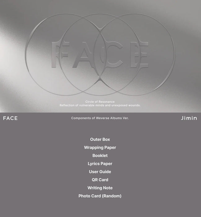 BTS JIMIN - FACE (1ST SOLO ALBUM) WeVerse Albums Ver. Nolae Kpop