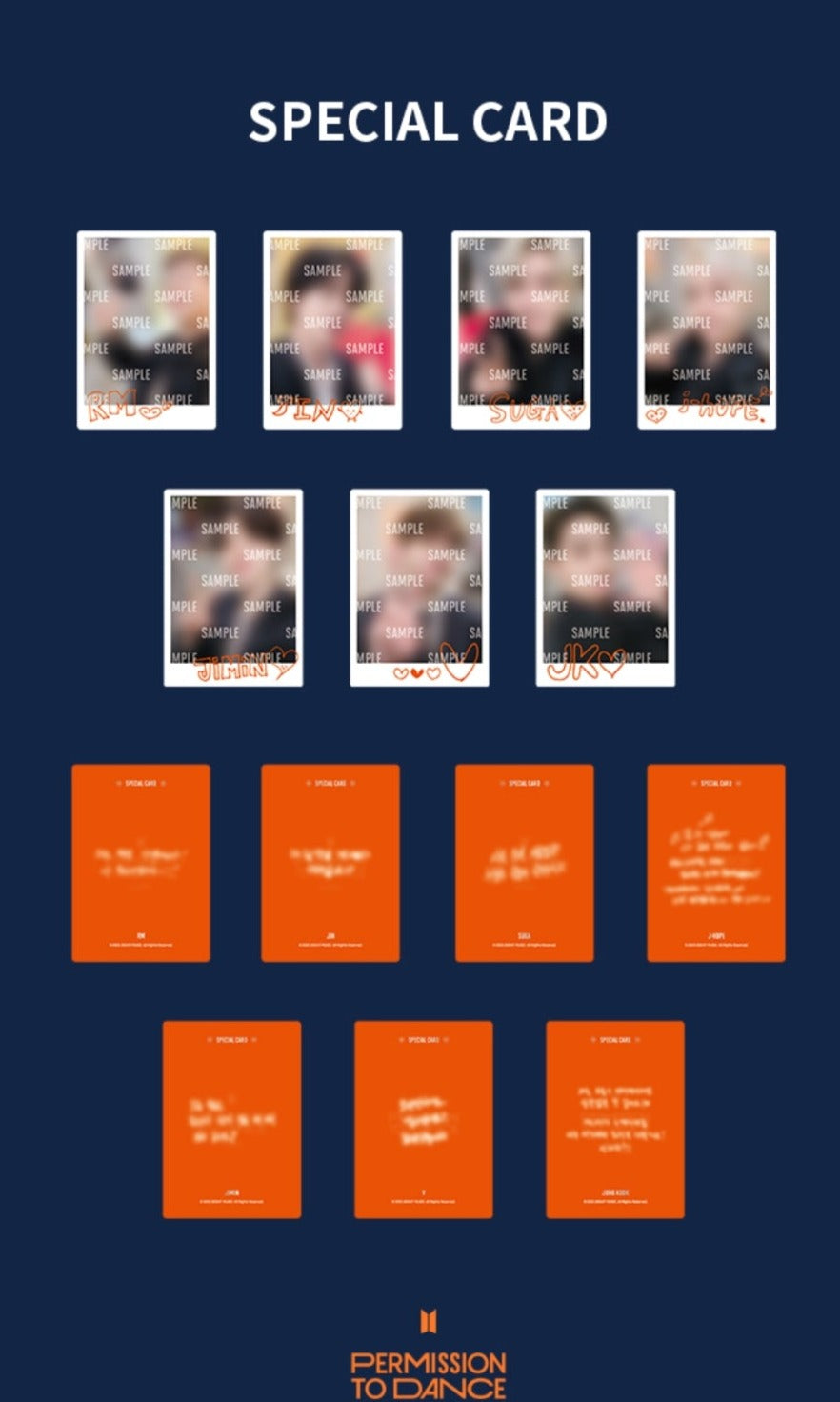 BTS - PERMISSION TO DANCE PHOTOCARD SET Nolae Kpop