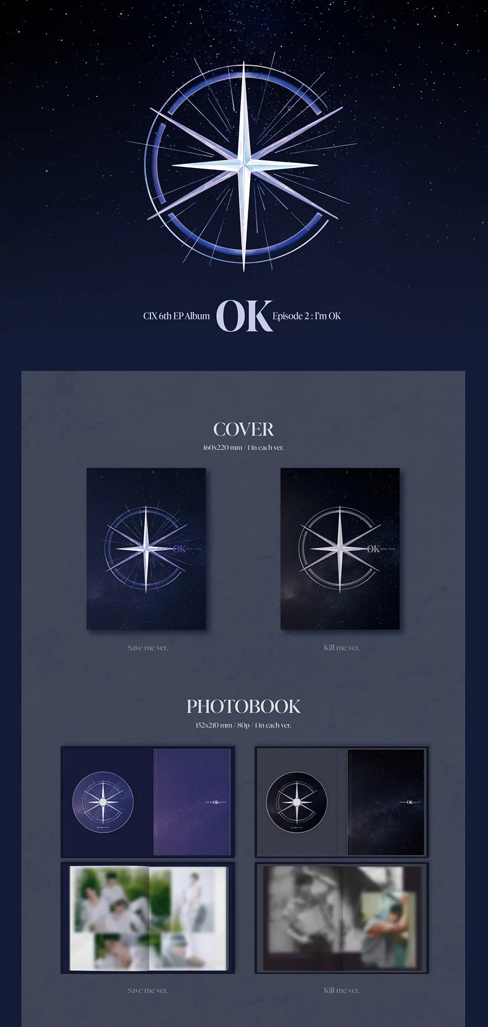 CIX - OK EPISODE 2 IM OK (6TH EP ALBUM) Nolae Kpop