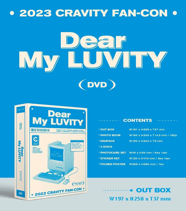 CRAVITY - 2023 CRAVITY FAN CON (Dear My LUVITY) DVD Nolae Kpop