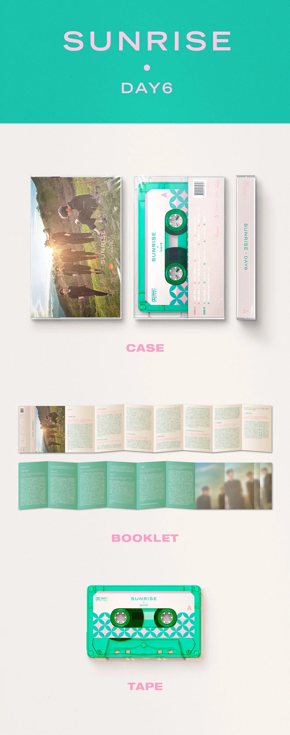 DAY6 - SUNRISE CASSETTE TAPE VER. (FULL ALBUM) Nolae Kpop