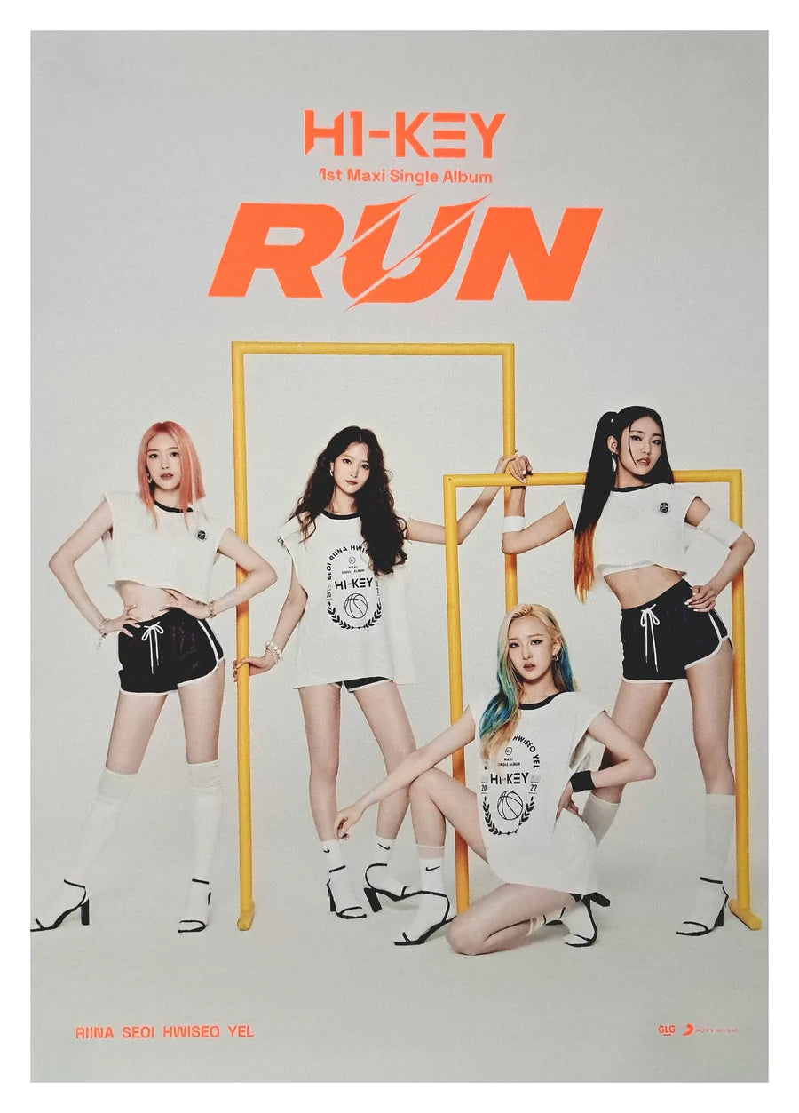 H1-KEY - 1st Maxi Single Album [RUN] POSTER Nolae Kpop