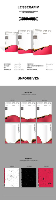 LE SSERAFIM - UNFORGIVEN (1st Studio Album) Nolae Kpop