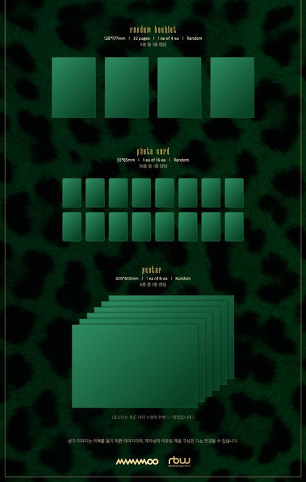 Mamamoo -10th Mini [TRAVEL] DEEP GREEN / LIGHT Green VER.