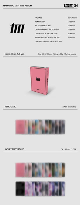 MAMAMOO - MIC ON NEMO VER. (12TH MINI ALBUM) Nolae Kpop