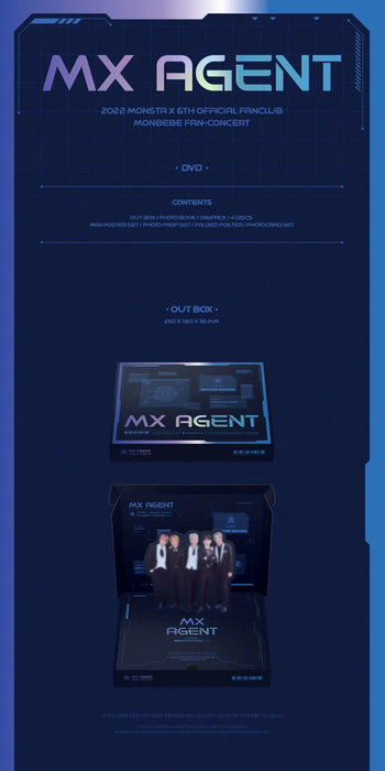 MONSTA X - MX AGENT 2022 MONBEBE FAN-CONCERT DVD Nolae Kpop