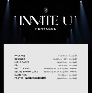 PENTAGON - IN:VITE U (12TH MINI ALBUM) Nolae Kpop