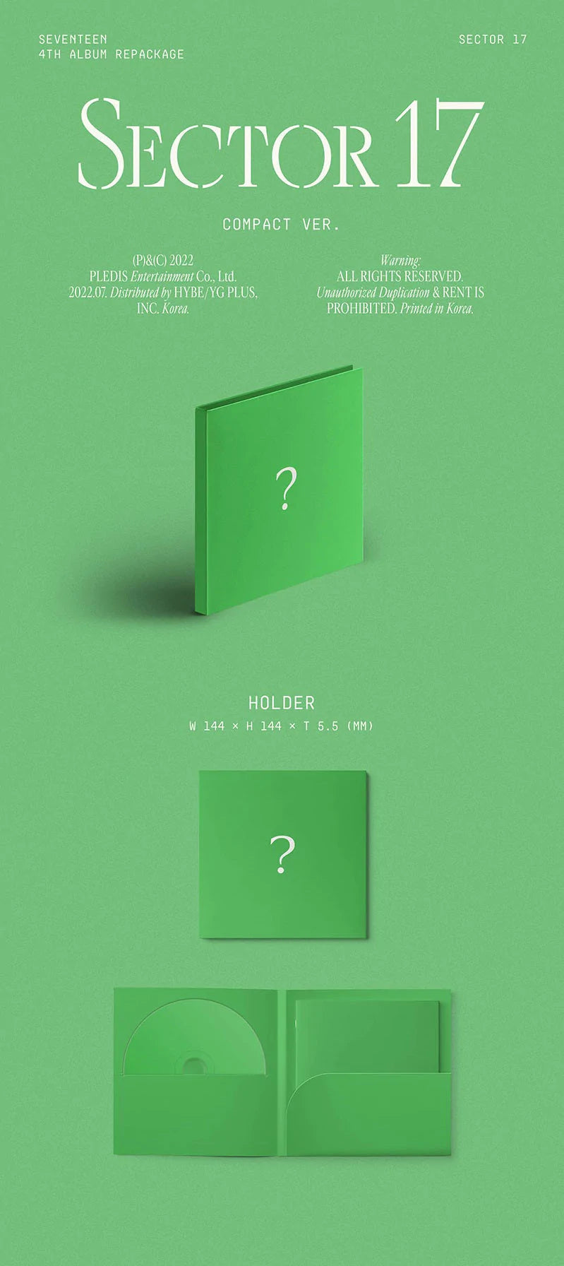 SEVENTEEN - 4th Album Repackage [SECTOR 17] COMPACT VER. Nolae Kpop