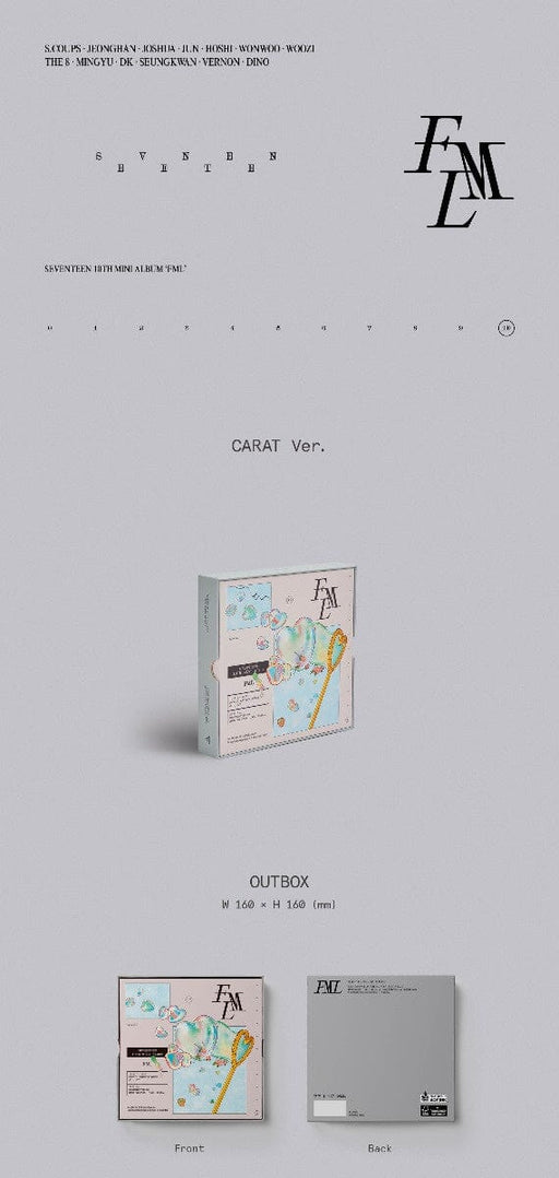 SEVENTEEN - FML 10TH MINI ALBUM (CARAT VER.) Nolae Kpop