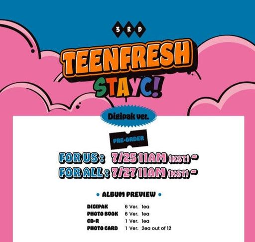 STAYC - TEENFRESH (Digipak Ver.) Nolae Kpop