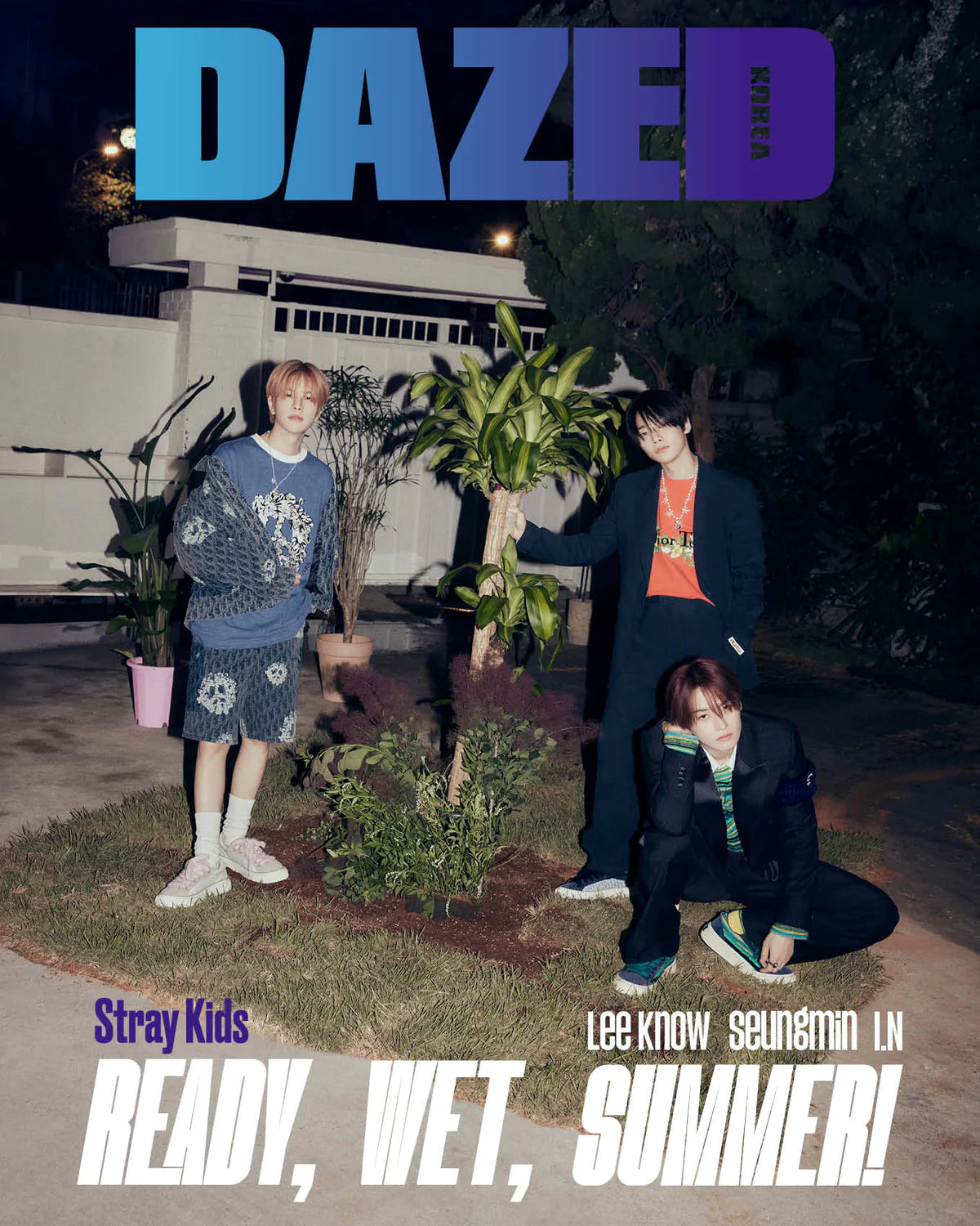 STRAY KIDS (Lee Know, Seungmin, I.N) - DAZED MAGAZINE (2023 July Issue) Nolae Kpop