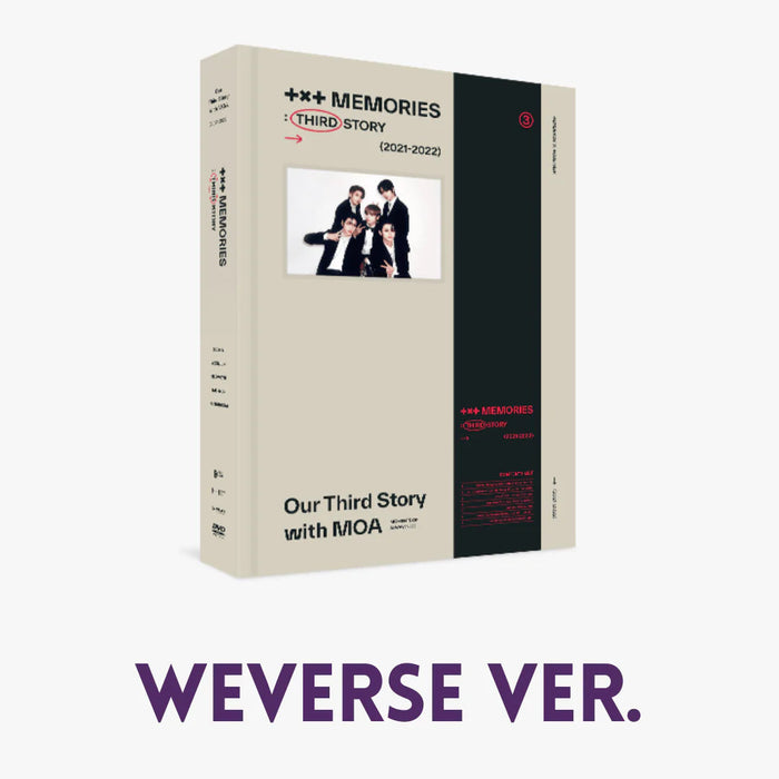 TXT - MEMORIES THIRD STORY DVD (WEVERSE GIFT VER.) Nolae Kpop