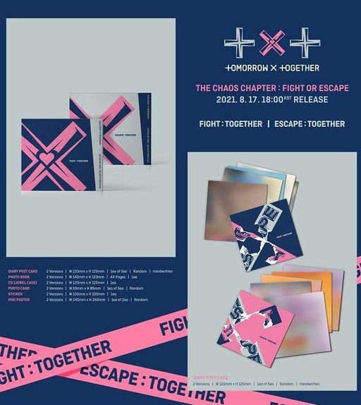 TXT(TOMORROW X TOGETHER) - Album FIGHT OR ESCAPE - Jewel Case