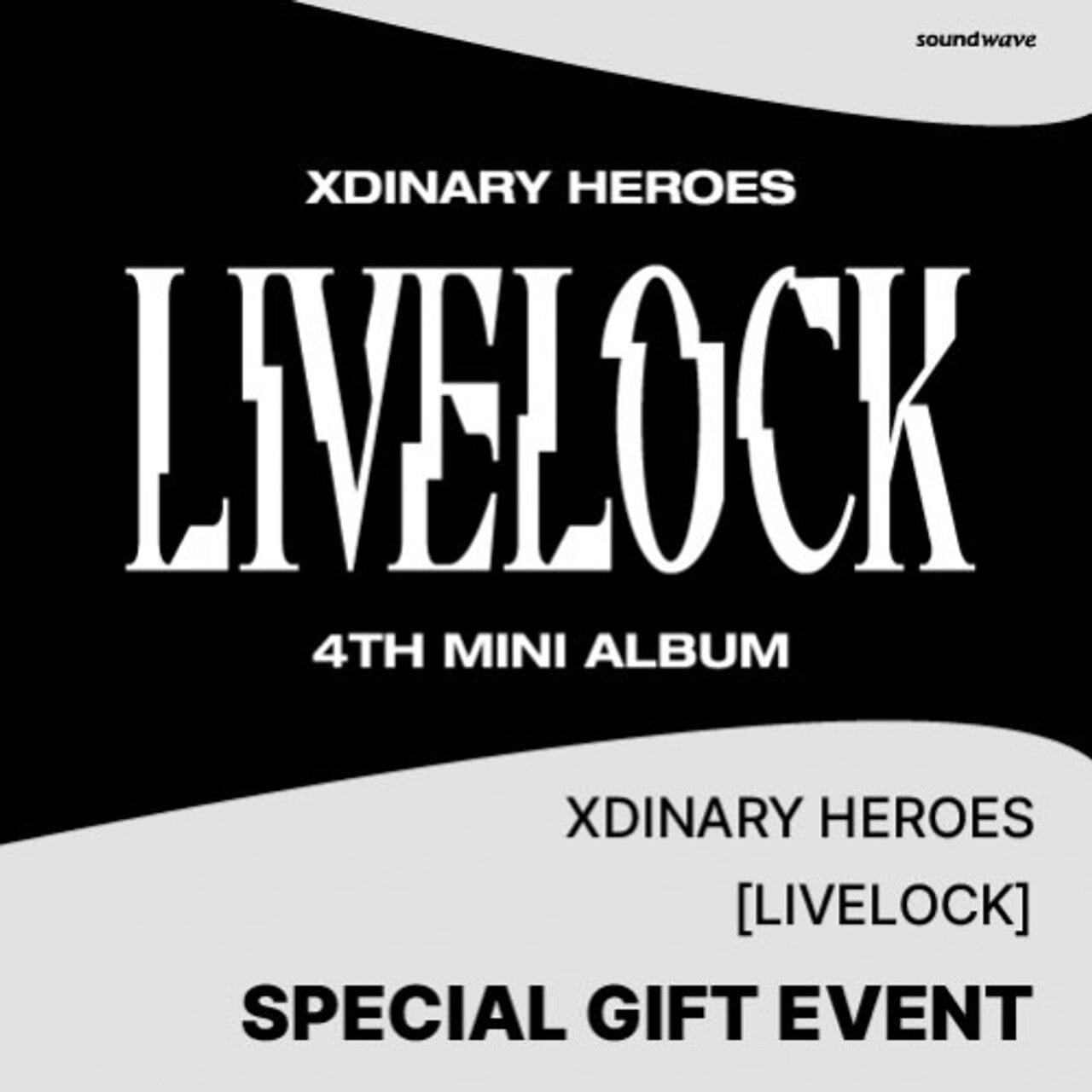 XDINARY HEROES – LIVELOCK (4TH MINI ALBUM) STANDARD VER. + Soundwave Photocard Nolae Kpop