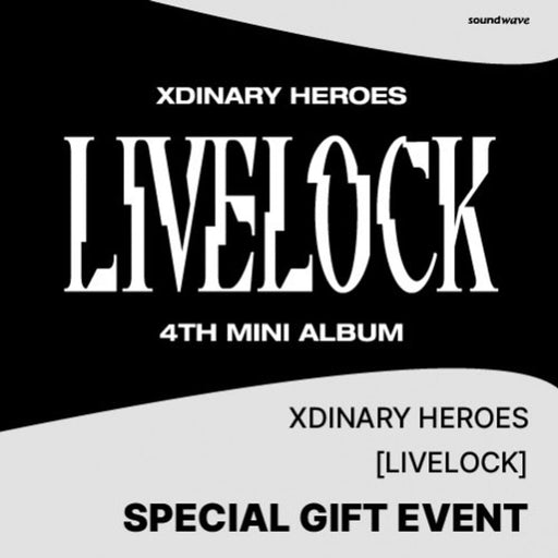 XDINARY HEROES – LIVELOCK (4TH MINI ALBUM) STANDARD VER. + Soundwave Photocard Nolae Kpop